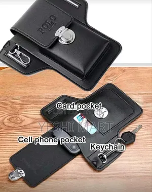 Men's Phone Bag Upgraded Version With Belt, Multifunctional Leather