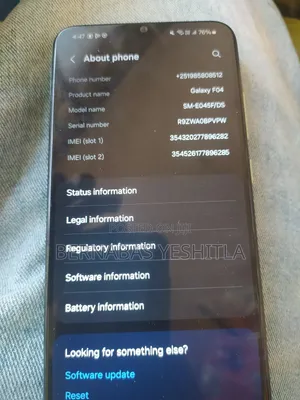 Samsung Galaxy F04 64 GB Gray