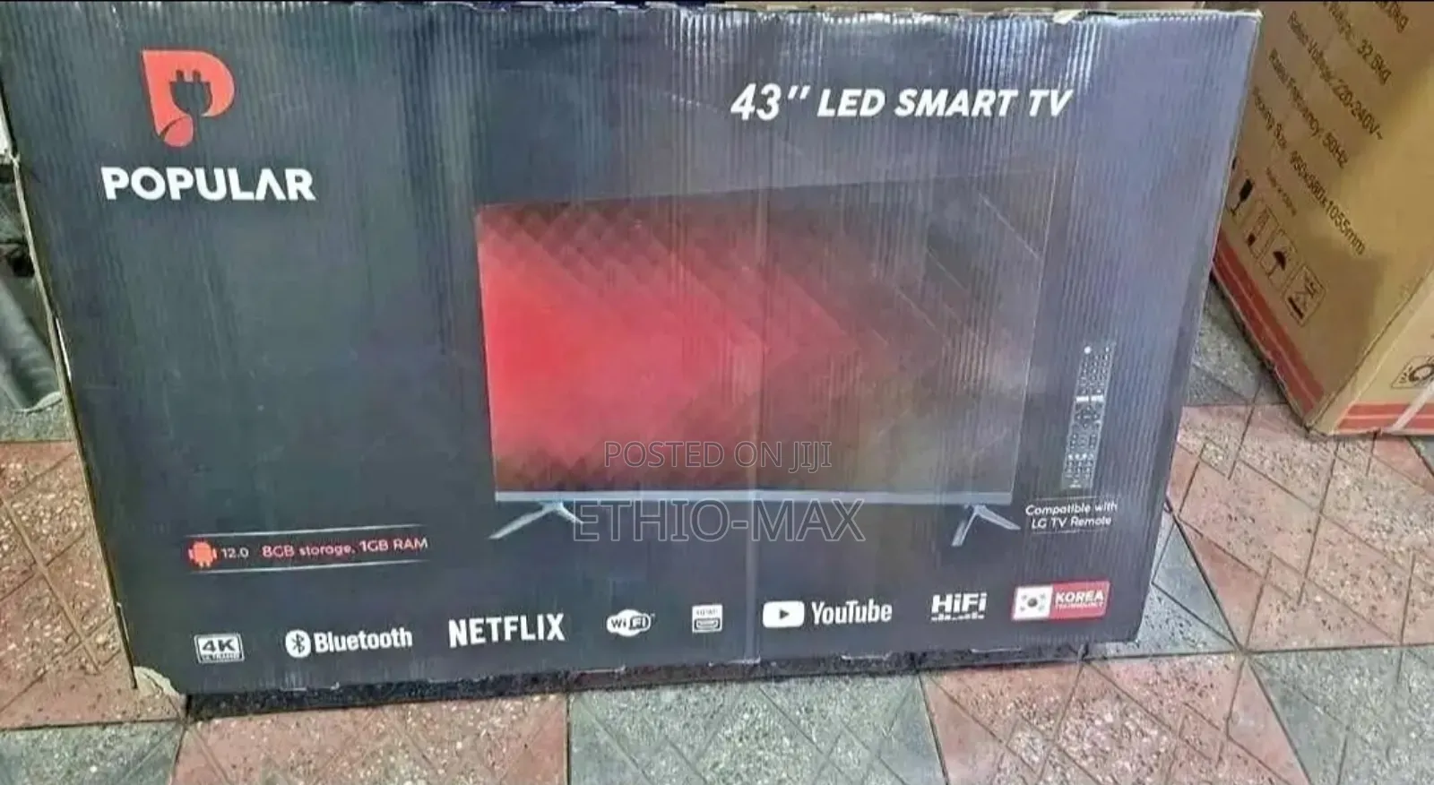 Popular Tv 43” Smart Android Tv – Clear Picture | Original New Arrival
