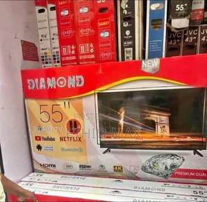 Diamond Tv 55” Smart Android – Double Glass | Big Screen | New Arrival