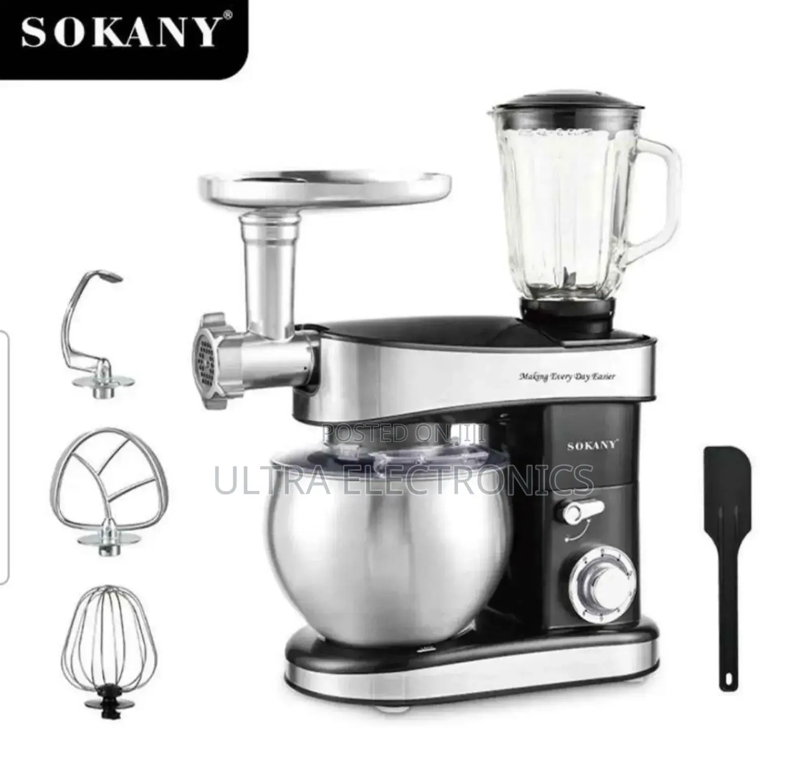 Sokany or Seaspark 5-in-1 Multifunctional Stand Mixer.