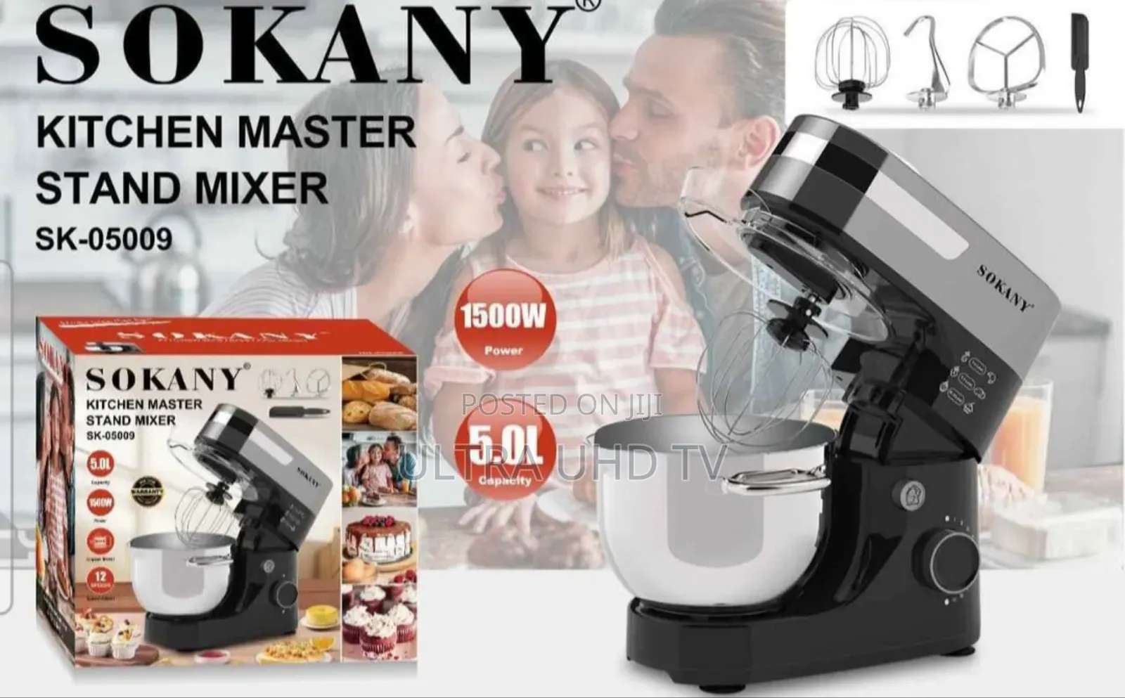 Sokany or Seaspark 5-in-1 Multifunctional Stand Mixer.
