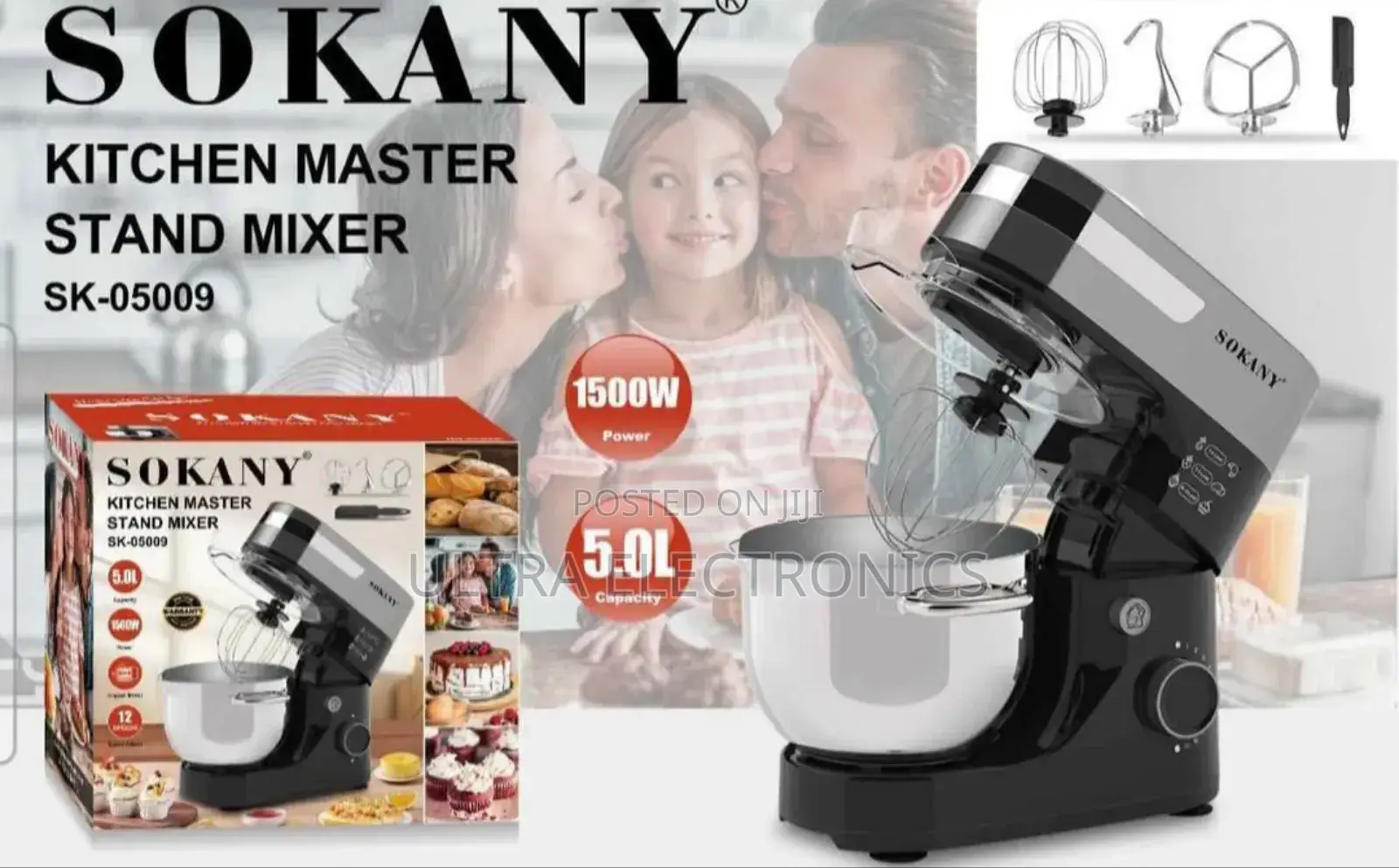 Sokany or Seaspark 5-in-1 Multifunctional Stand Mixer.