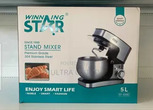 Winning Star St-5300 Stand Mixercapacity:5-liter Power: 1000 W Motor.