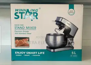 Winning Star St-5300 Stand Mixercapacity:5-liter Power: 1000 W Motor.