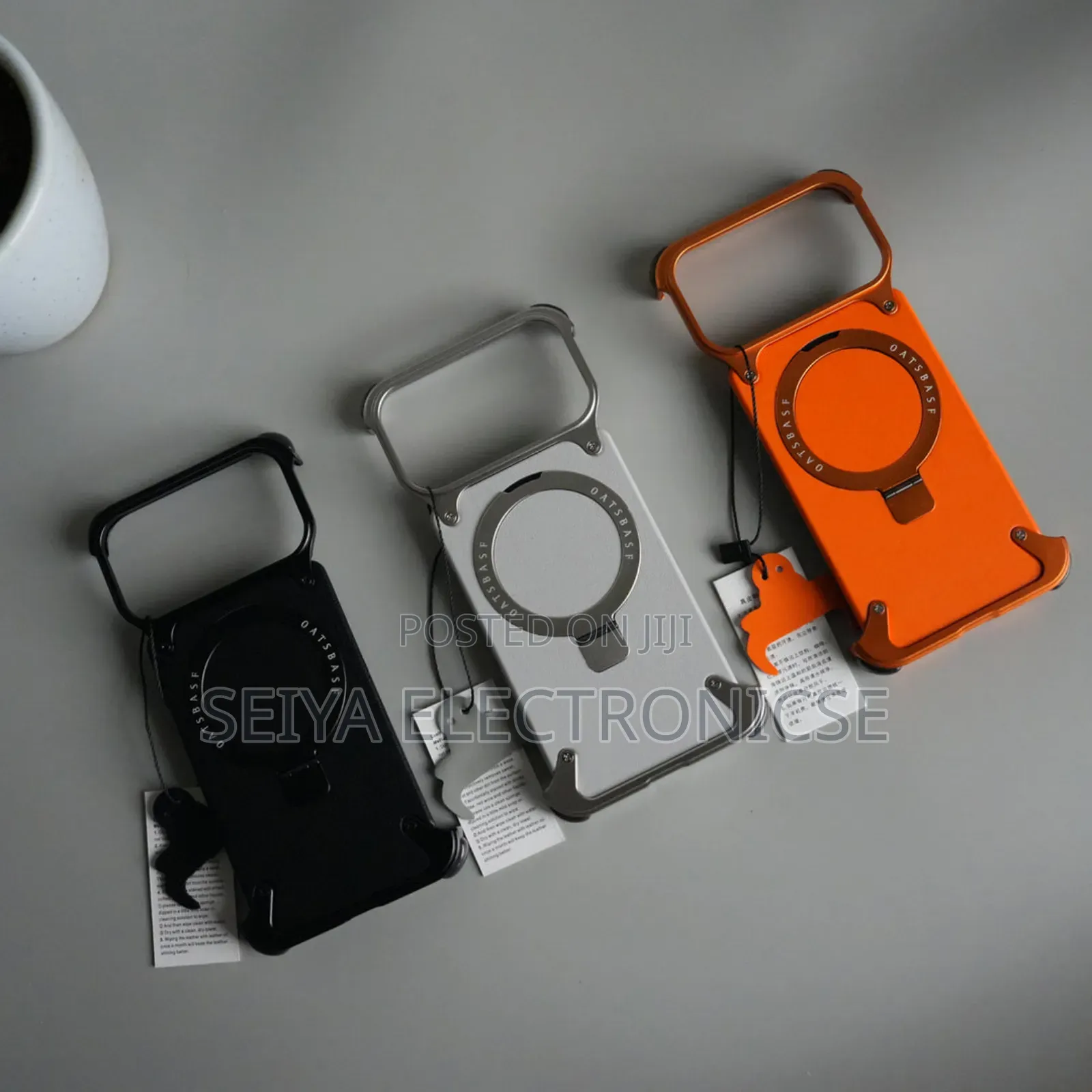 iPhones 17pro Max Pure Leather Freamlass Metal Cover