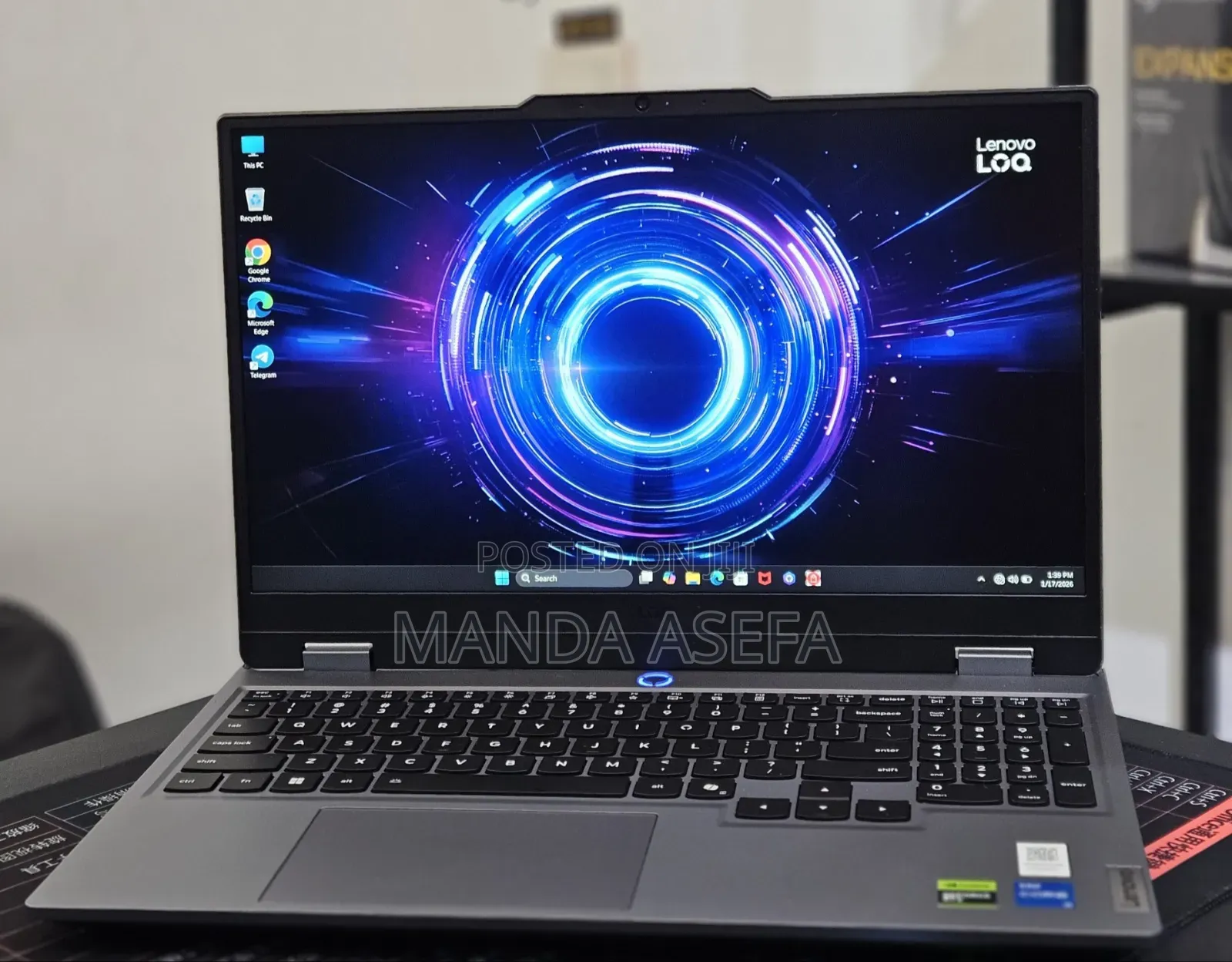 New Laptop Lenovo LOQ 15ARP9 16GB Intel Core I5 SSD 512GB