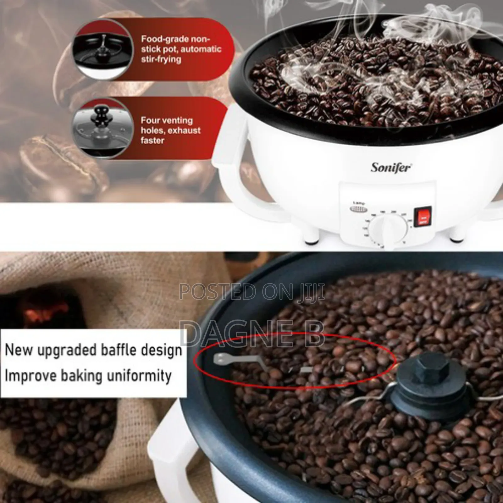 Sonifer Coffee Roaster ሶኒፈር የቡና መቁያ