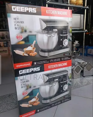 Geepas Kitchen Machine (Stand Mixer) Model Gsm43040. Features New