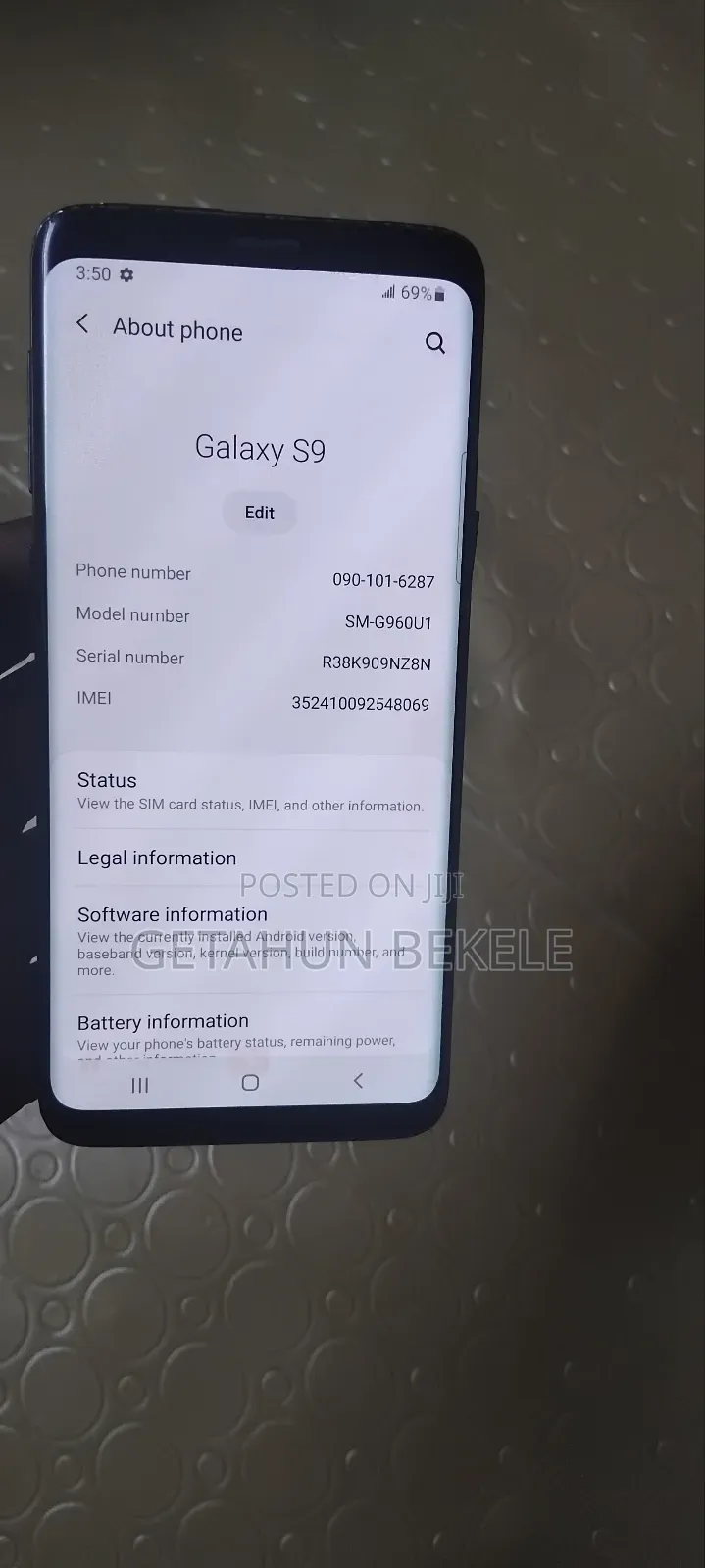 Samsung Galaxy S9 64 GB Black