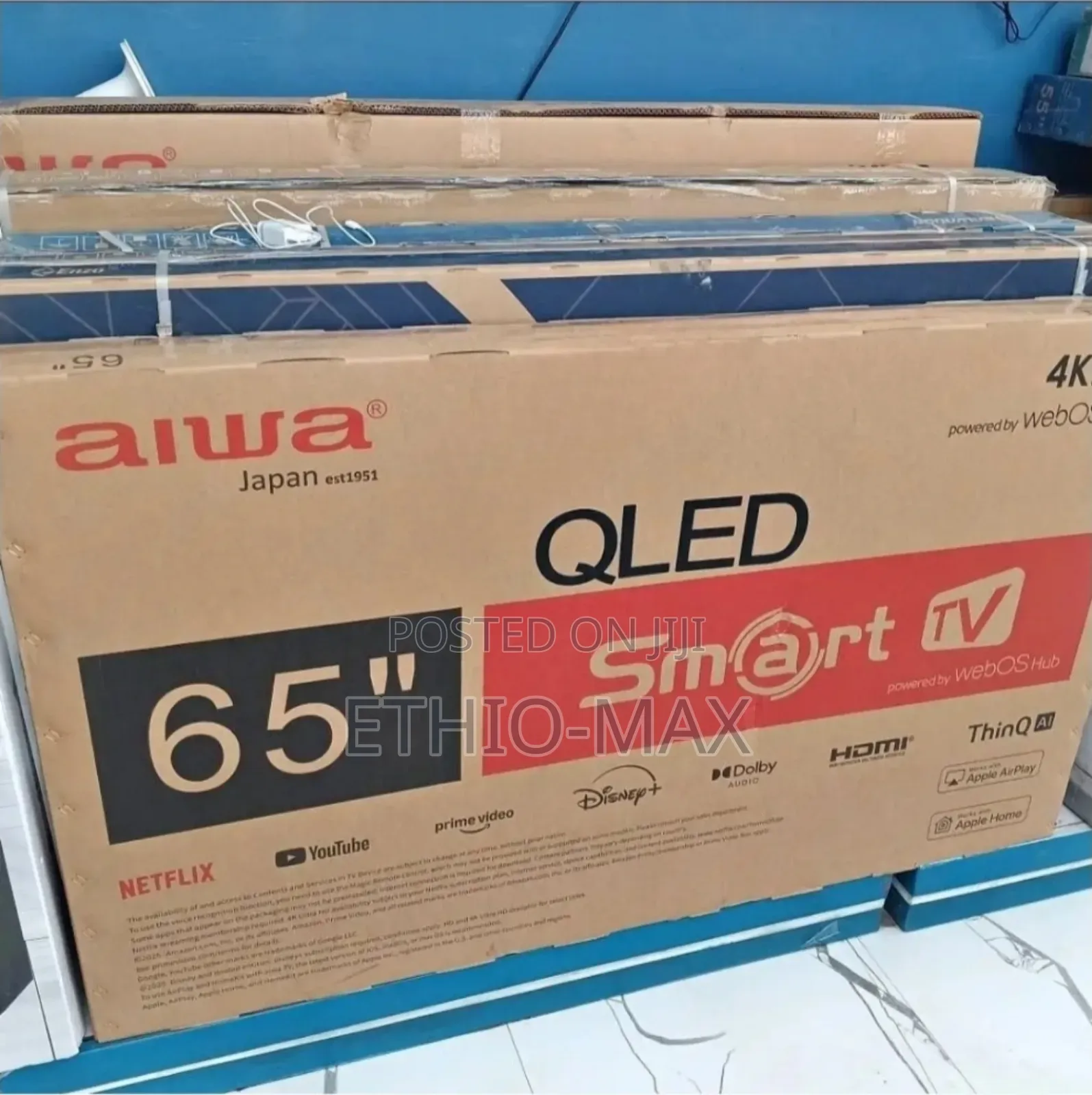 Alwa Tv 65” Smart Webos Hub – Japan Technology | Big Screen | Premium