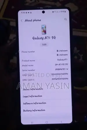 Samsung Galaxy A71 128 GB Blue