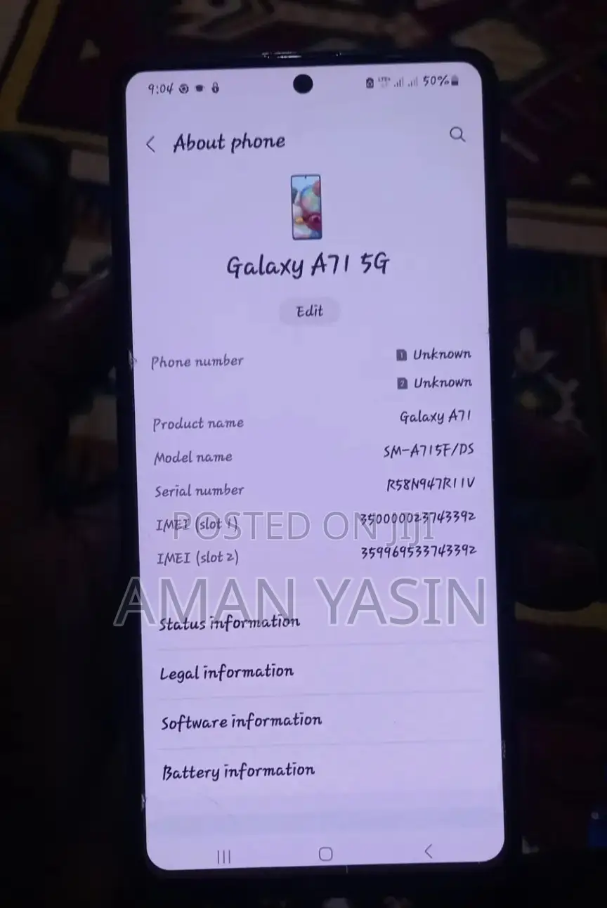 Samsung Galaxy A71 128 GB Blue