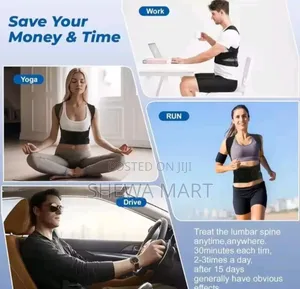 Unisex Posture Corrector, Upper And Lower Back Support Brace, Adjustab