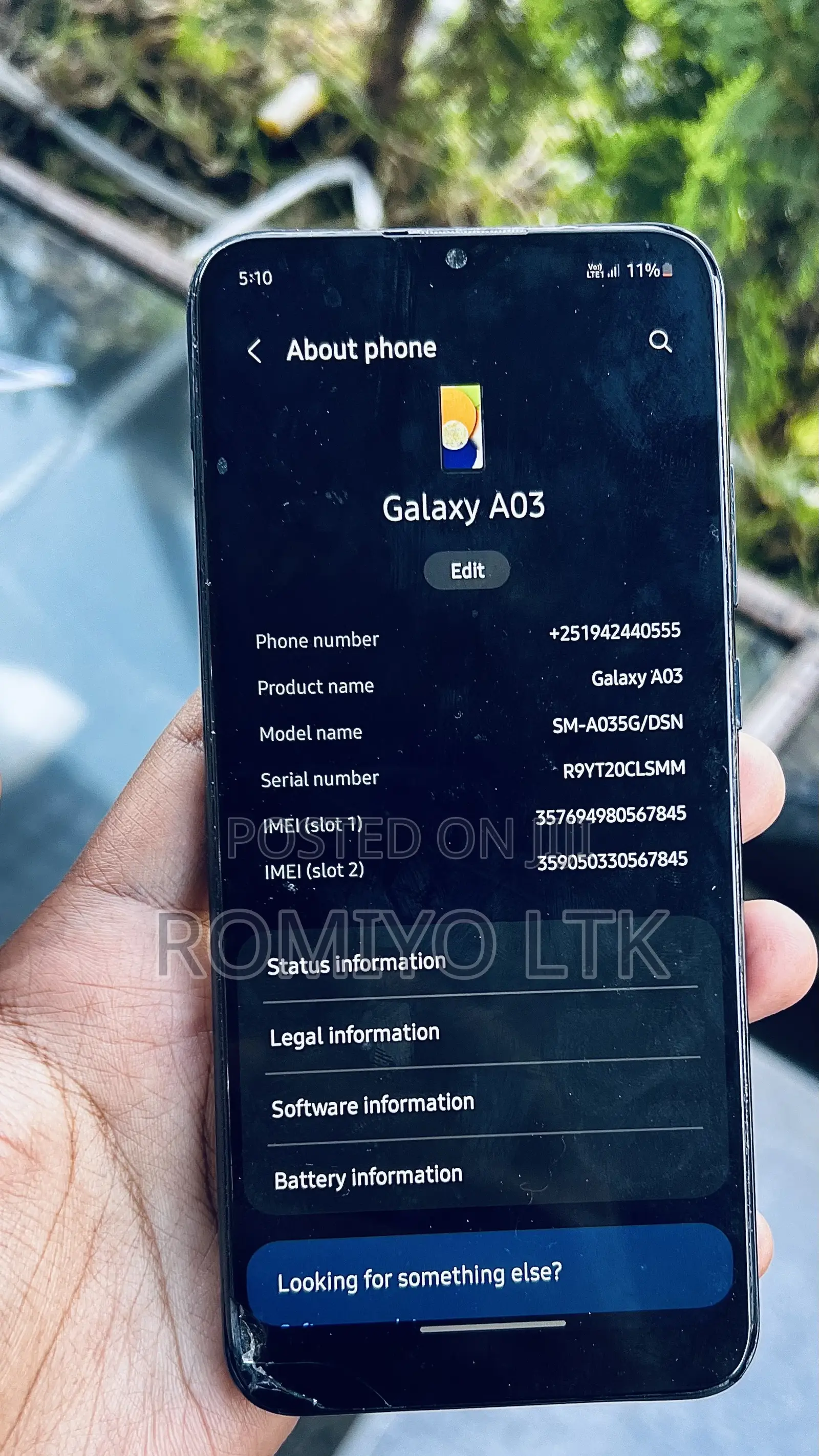 Samsung Galaxy A03 64 GB Blue