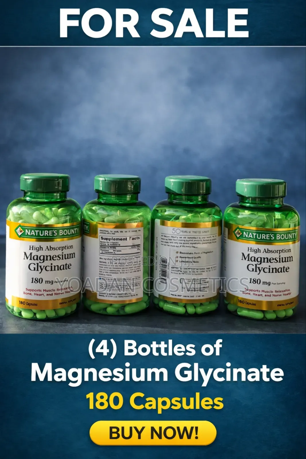 Magnesium Glycinate – ለተሻለ እንቅልፍና ማረፍ፣ ጭንቀት መቀነሻ ፣ ና ለየነርቭ ጤና