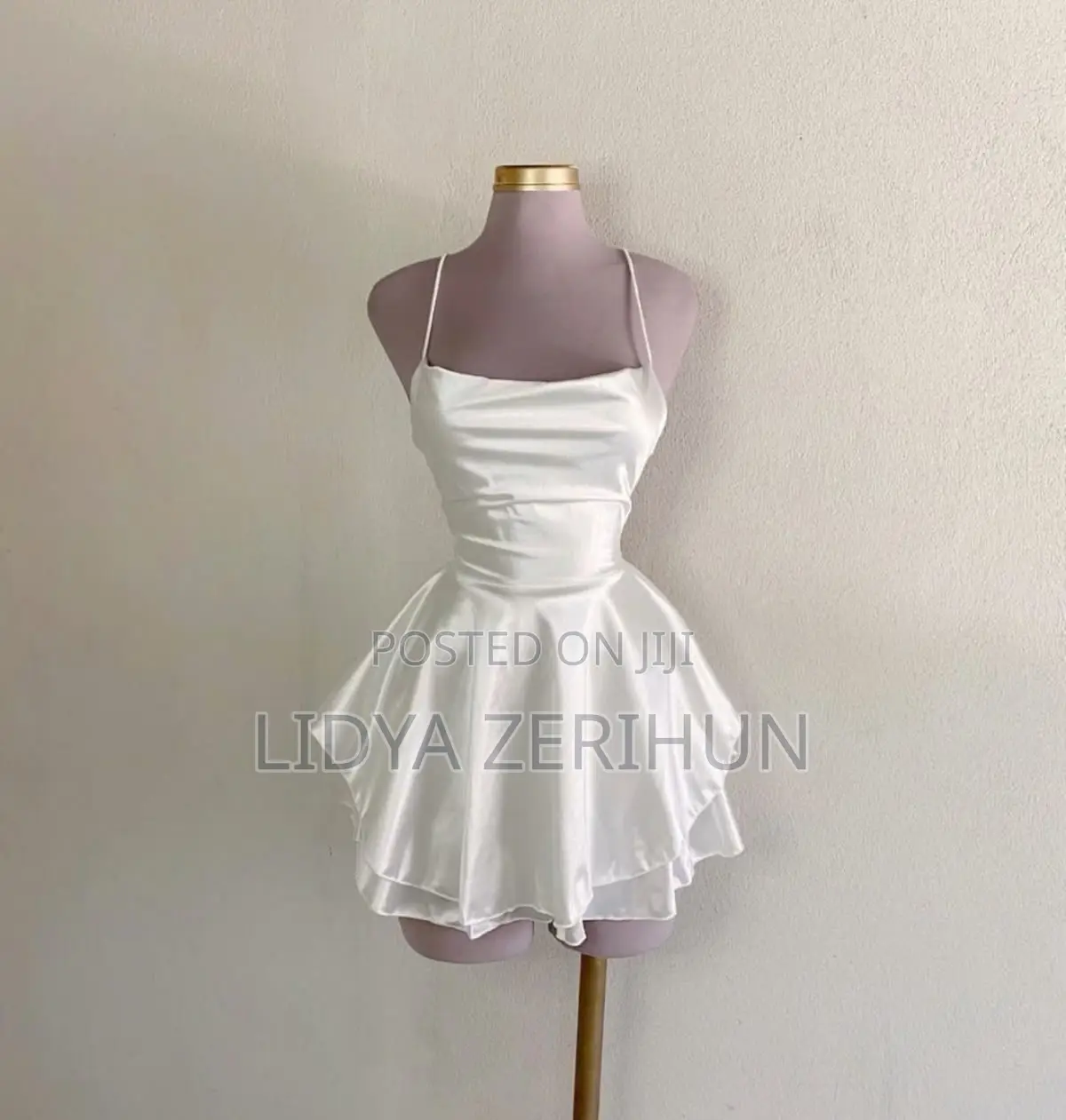 Short Silky White Dress