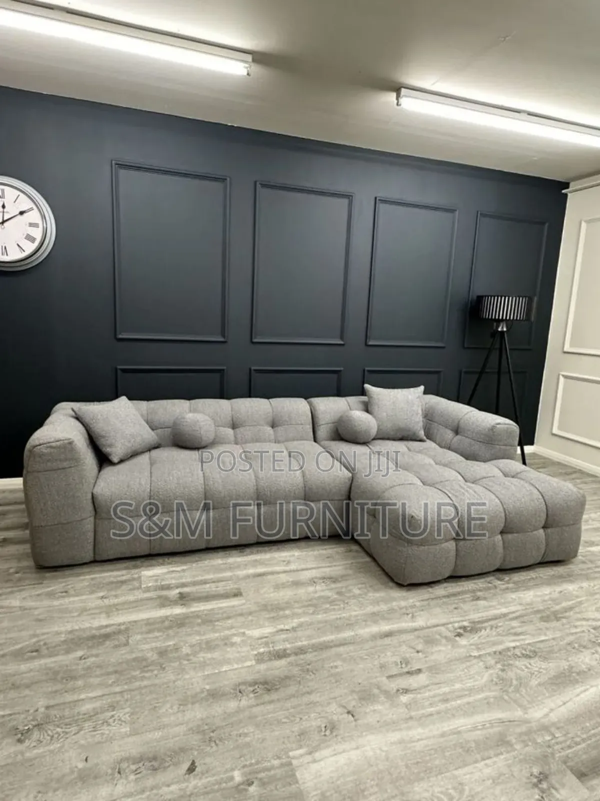 Decent Small-Scale L Shape Sofa Set With Ultimate Comfort. ሶፋ