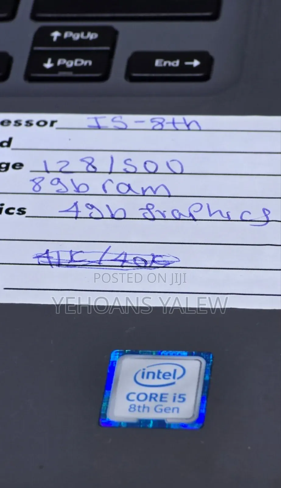 New Laptop Dell Inspiron 15 8GB Intel Core I5 HDD+SSD 128GB