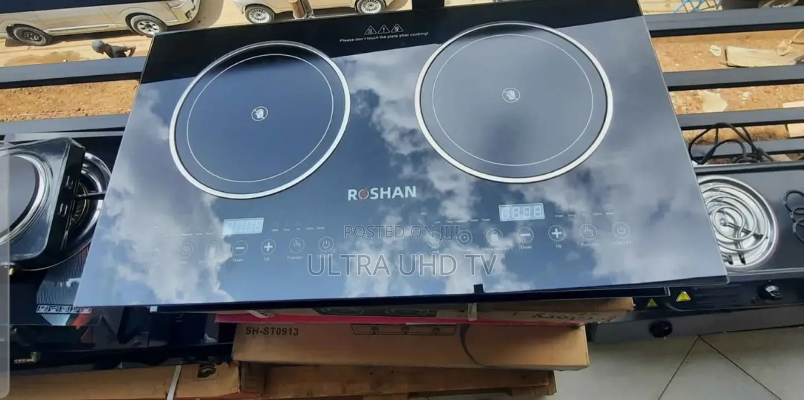 Roshan Sh-St0913 Digital Touch Stove With Two Electric Burners