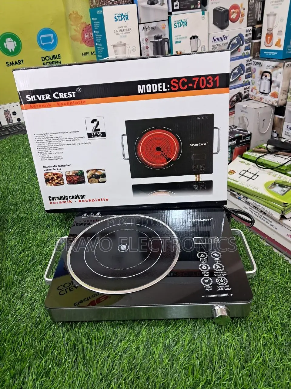 Silver Crust One-Touch Stove – Smart Cooking,Fast Heat Modern Design