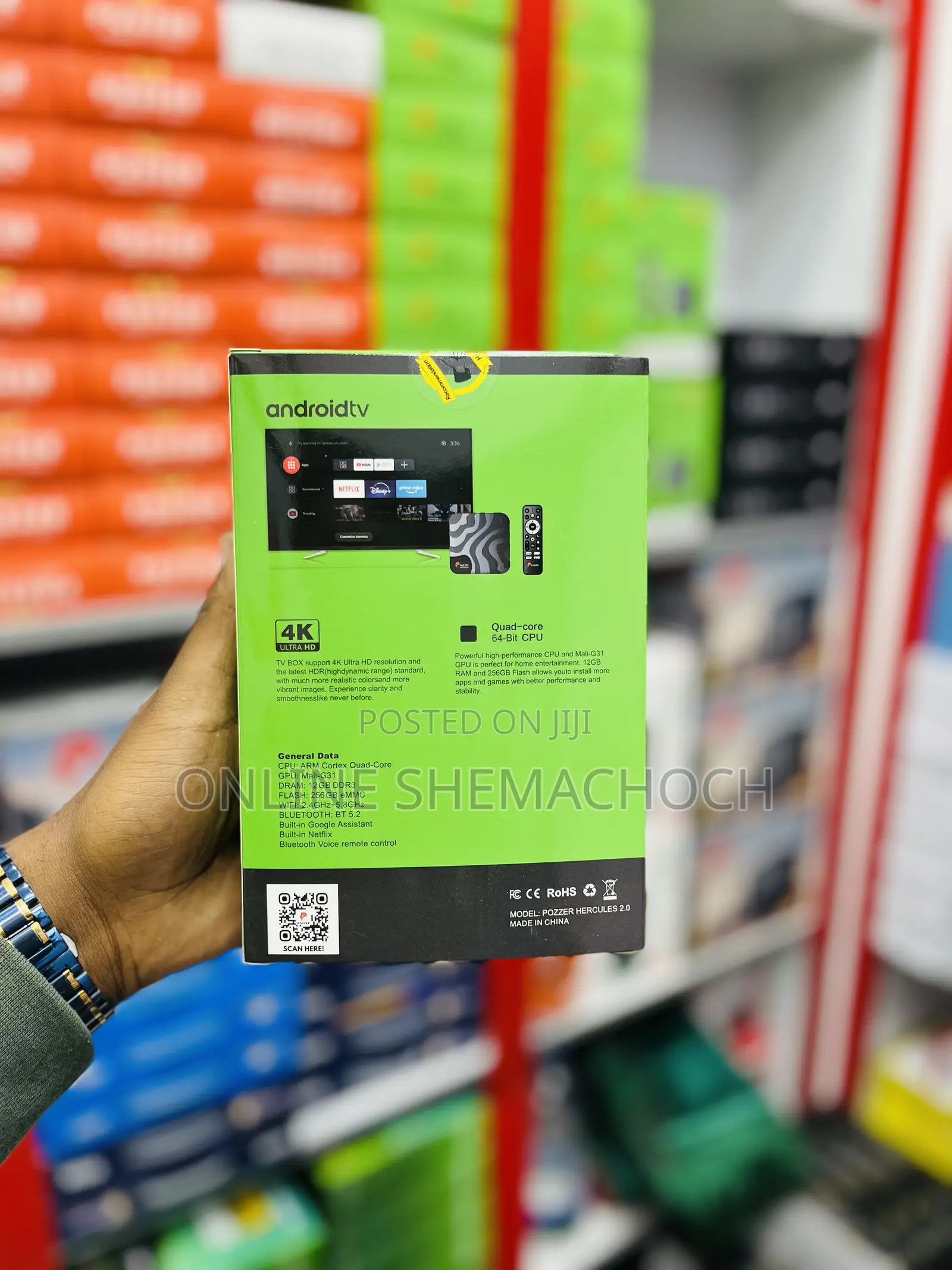 Pozzer Hercules Black Tv Box (256 Gb / 8 Ram)