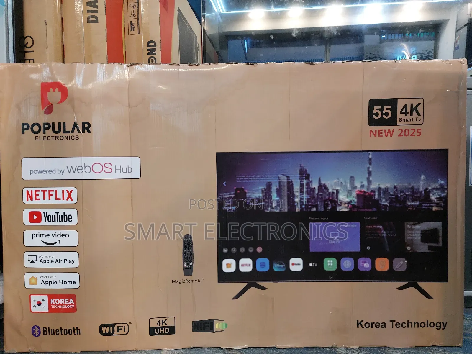 Popular 55" Smart Tv. Brand and Model: Popular Electronics 55"