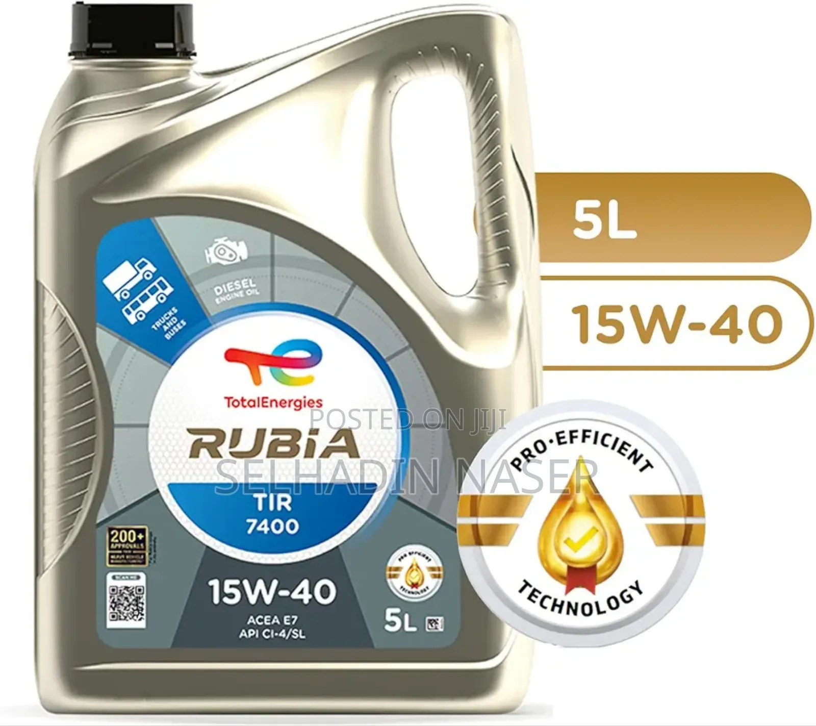 ቶታልኢነርጂስ ሩቢያ (Totalenergies Rubia) Tir 7400 15w-40 የናፍጣ ሞተር ዘይት
