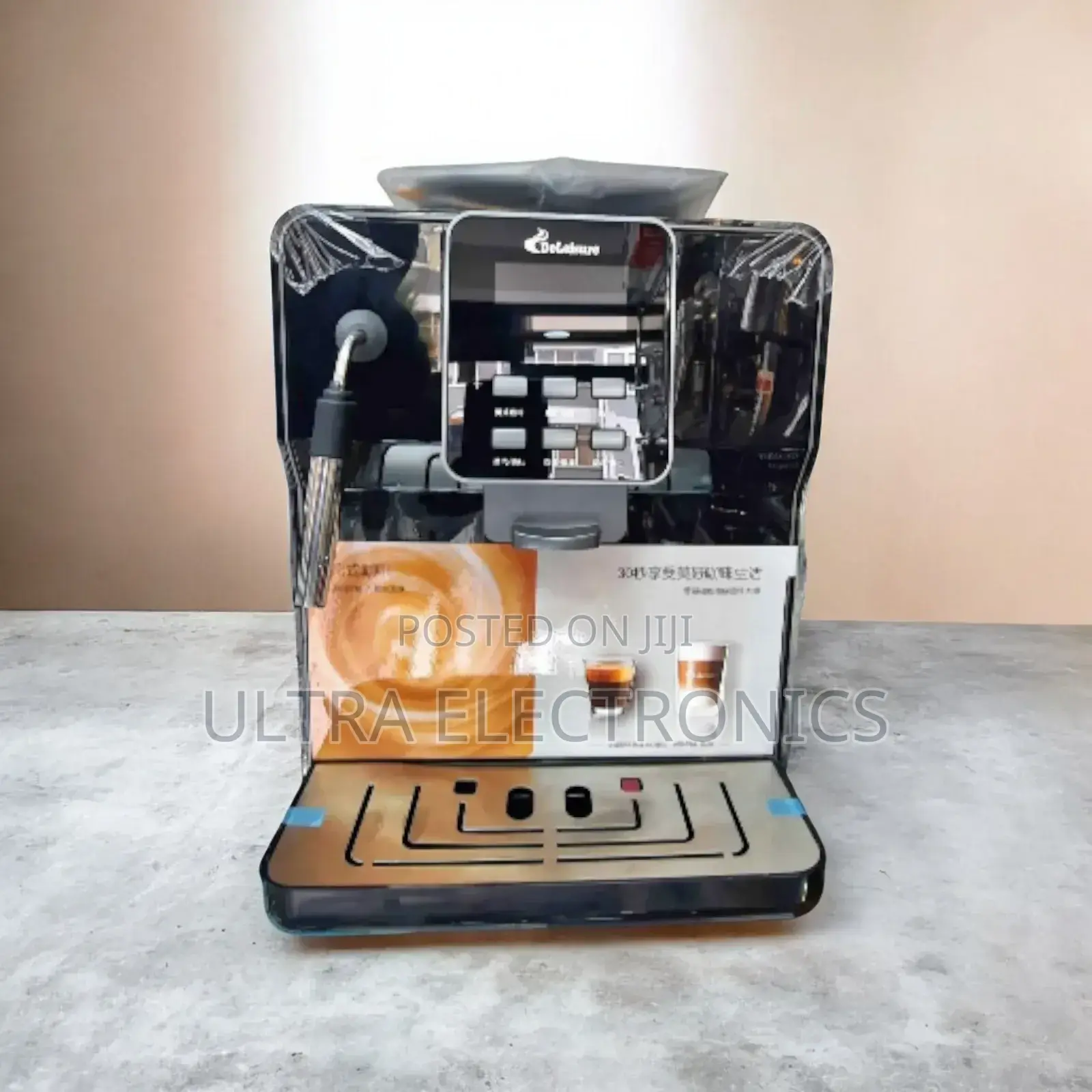 Deleisure 20-Bar Coffee Maker With a Built-in Grinder.