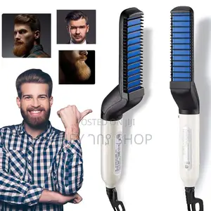የፂም እና ፀጉር መተኮሻ /Hair Styler Beard Straightener For Men