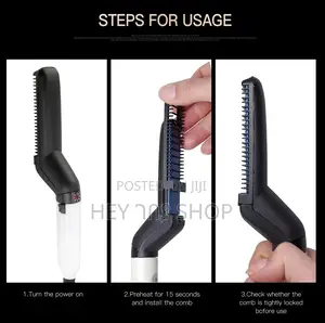 የፂም እና ፀጉር መተኮሻ /Hair Styler Beard Straightener For Men