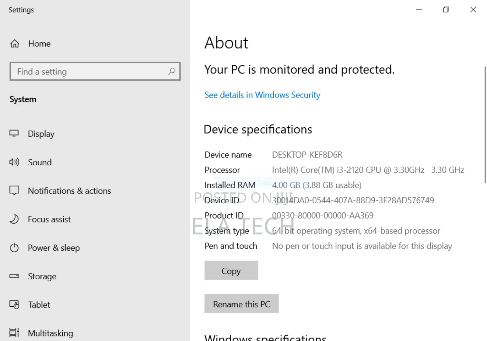 Desktop Computer Dell OptiPlex 3010 4GB Intel Core I3 HDD 500GB