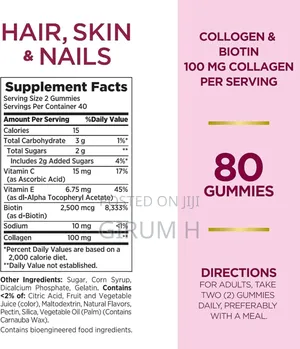 Nature's Bounty Optimal Solutions Hair, Skin Nails Gummies