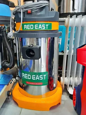 Red East Industrial-Style Wet and Dry Vacuum Cleaner. Features .