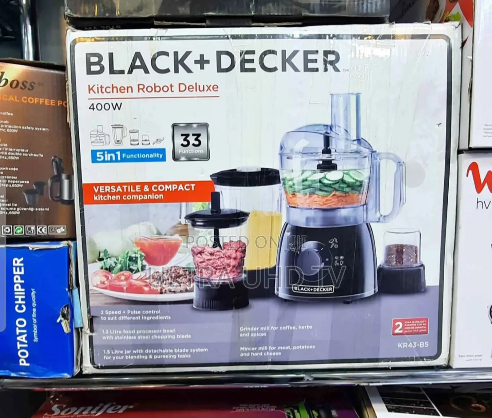 Black+Decker Kitchen Robot Deluxe Food Processor, Model Kr43-B5.