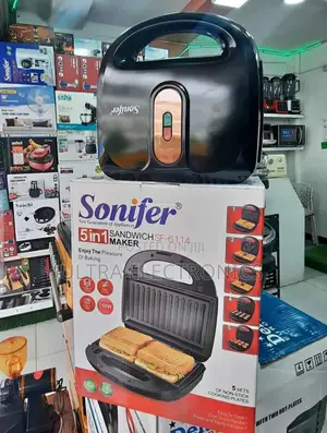 Sonifer 5-in-1 Sandwich Maker, Model Sf-6114.