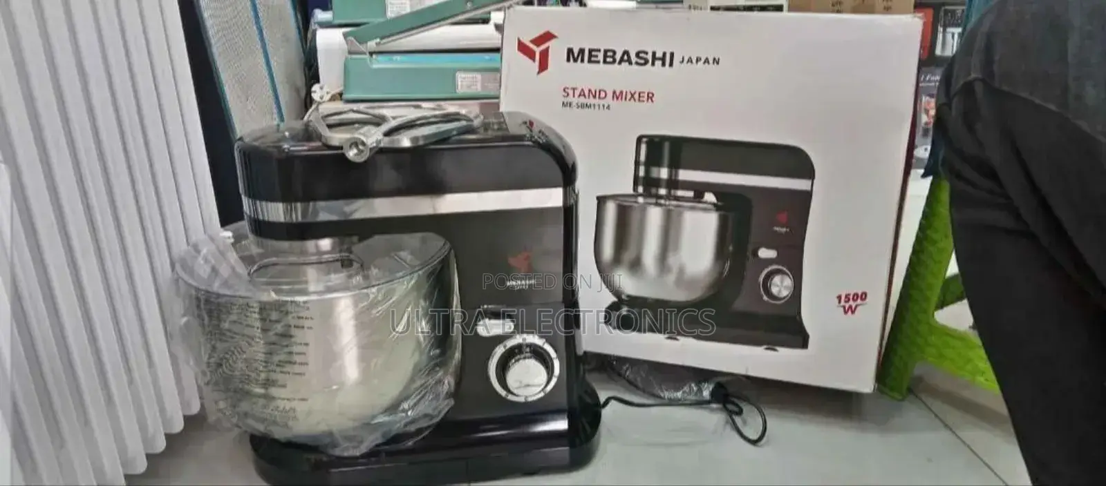Mebashi Me-Sbm1114 Stand Mixer. It Has a Powerful 1500 W Motor.