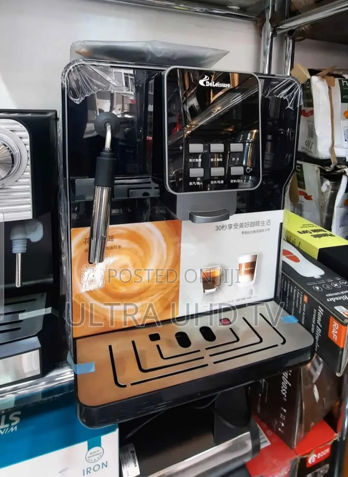 Deleisure 20-Bar Coffee Maker Grinder Bean Hopper Capacity110 Grams