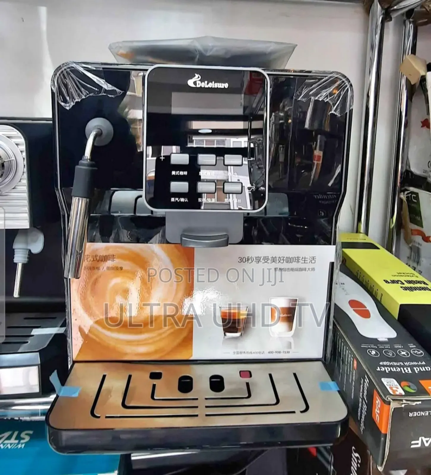 Deleisure 20-Bar Coffee Maker Grinder Bean Hopper Capacity110 Grams