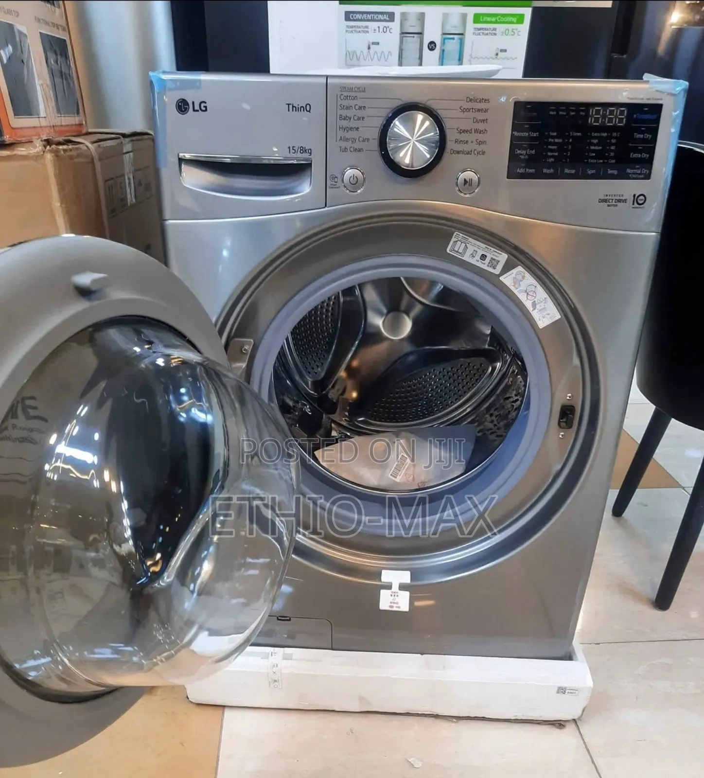 Lg Full Automatic Washing Machine 15/8 Kg – Big Capacity | Original