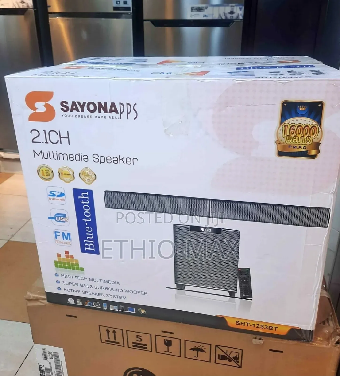 Sayona 2.1ch Multimedia Speaker – Deep Bass | Clear Sound | Original