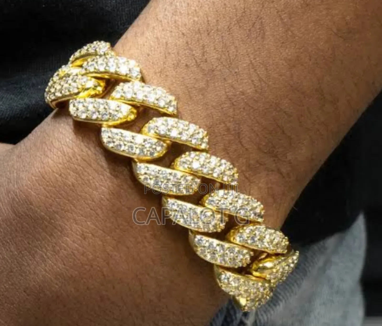 Golden Iced Bracelet — Pure Shine, Heavy Flex