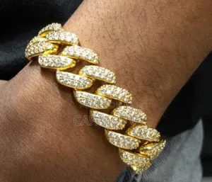 Golden Iced Bracelet — Pure Shine, Heavy Flex