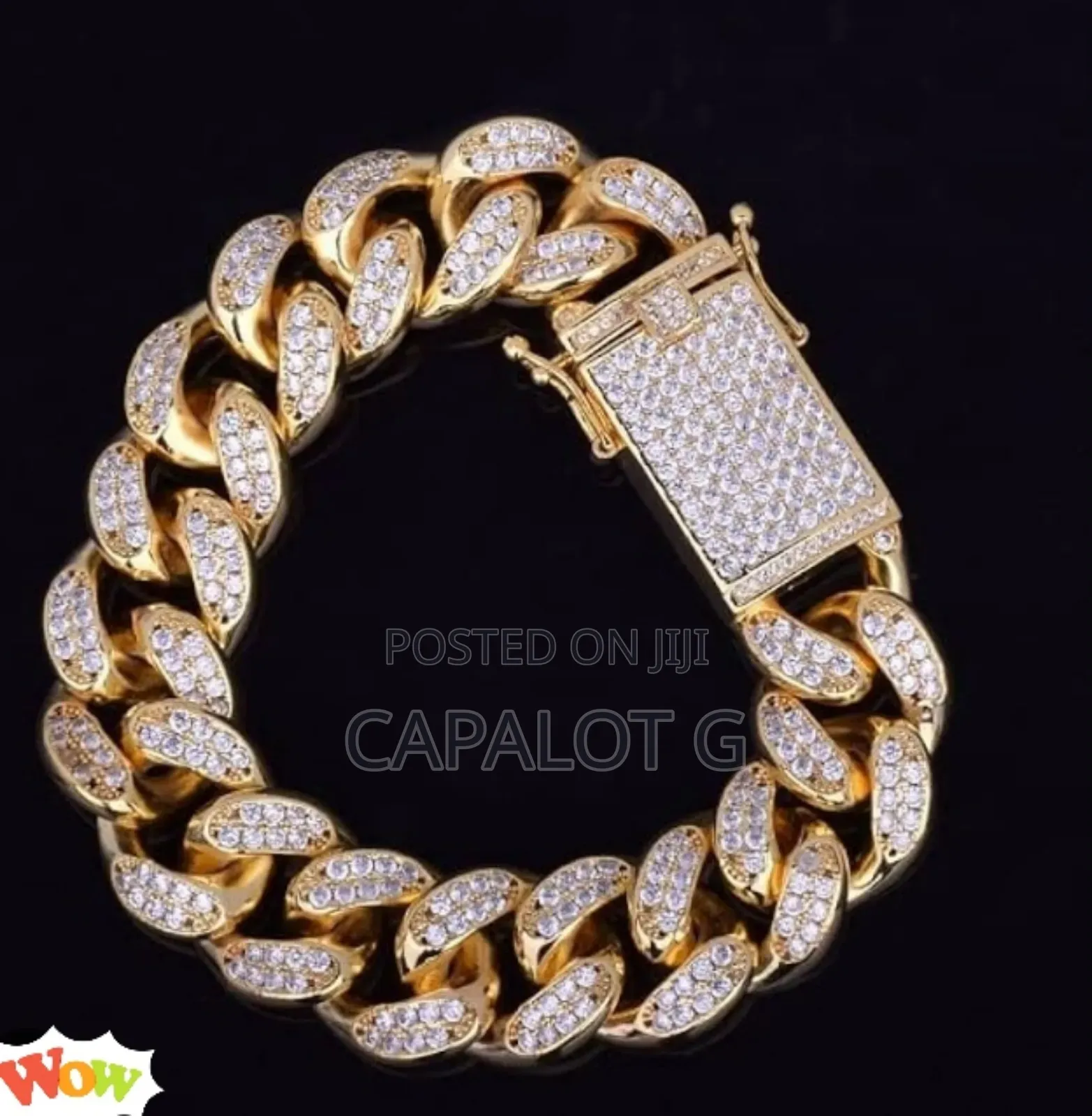 Golden Iced Bracelet — Pure Shine, Heavy Flex