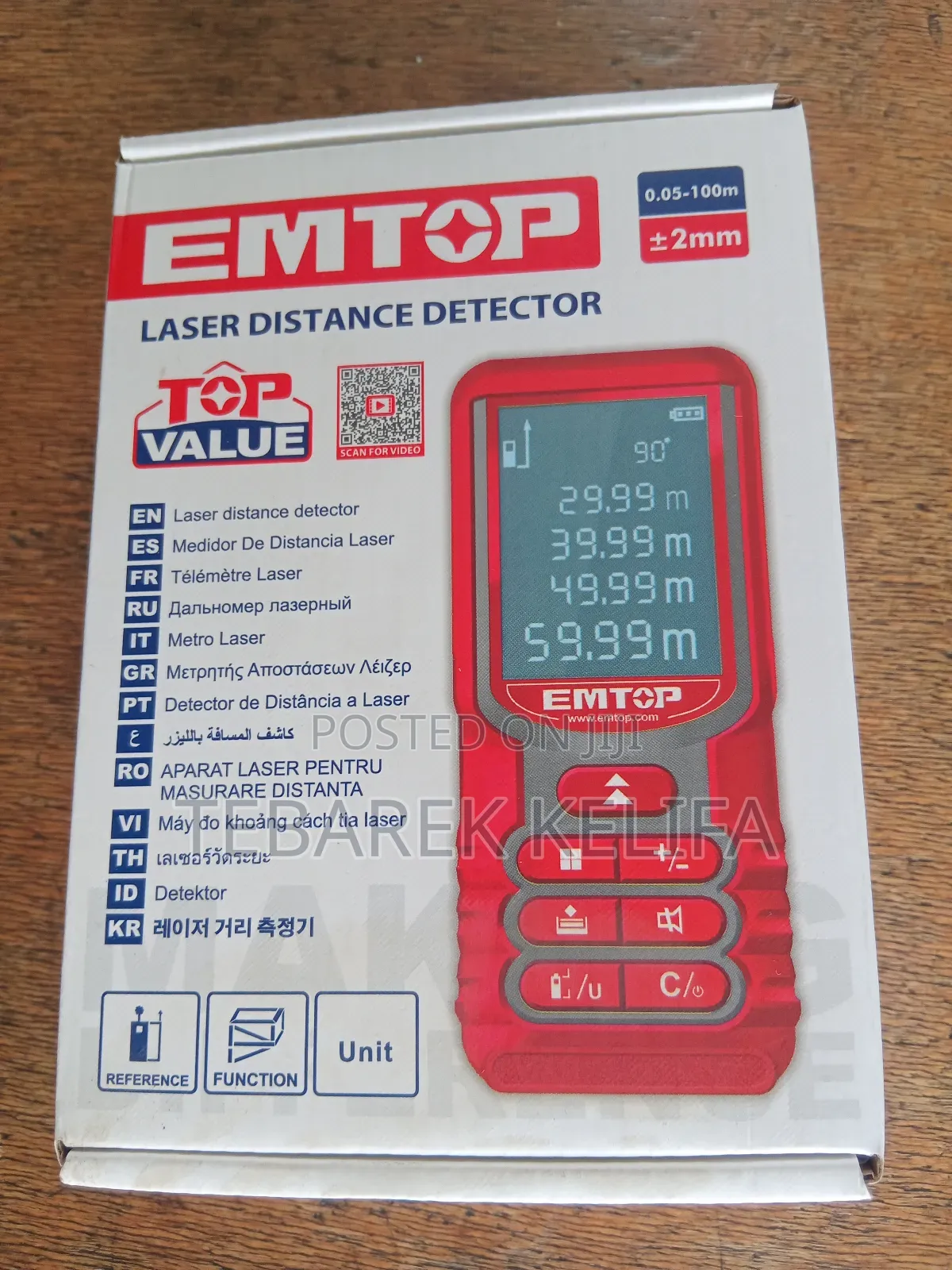 Emtop Laser Distance Detecter 100 M