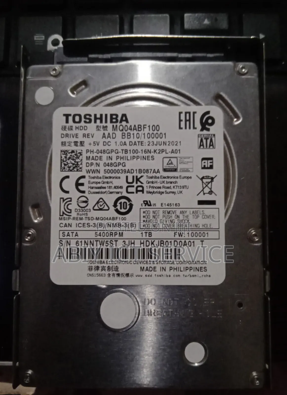 Hard Disk Internal