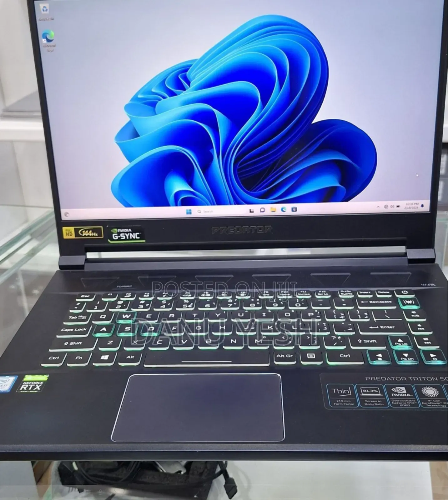 New Laptop Acer Predator 15 16GB Intel Core I7 SSD 1T