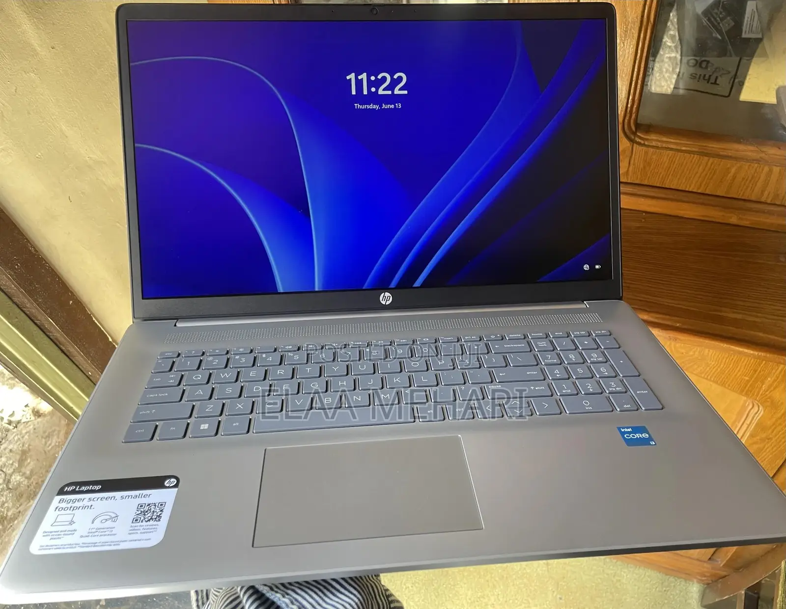 New Laptop HP 17-3000 8GB Intel Core I3 SSD 256GB