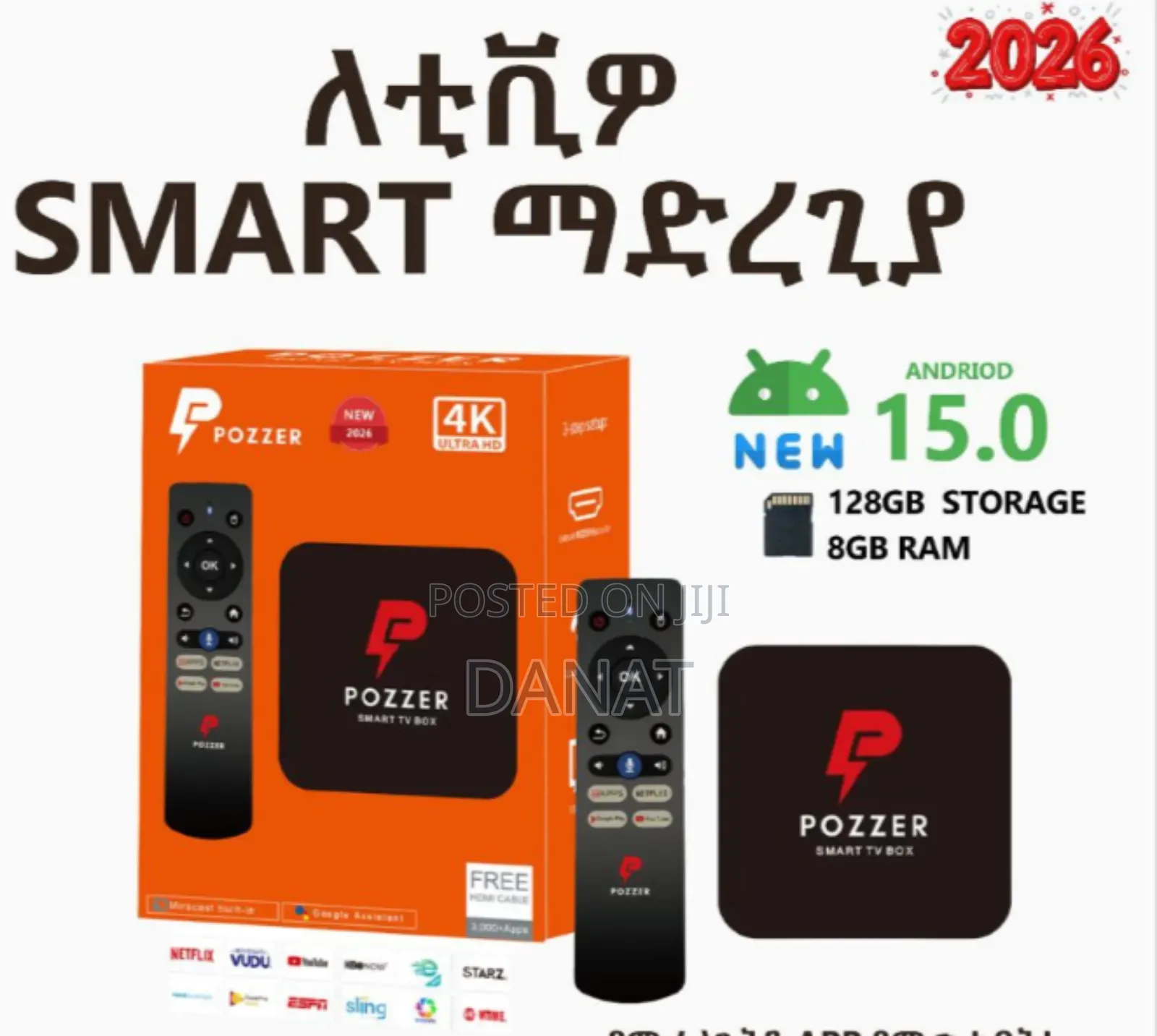Pozzer Smart Tv Box, 2026 Model.