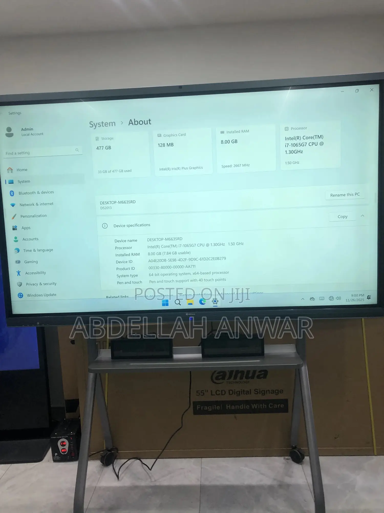 85 Inch Dahua Focus, Interactive Screen